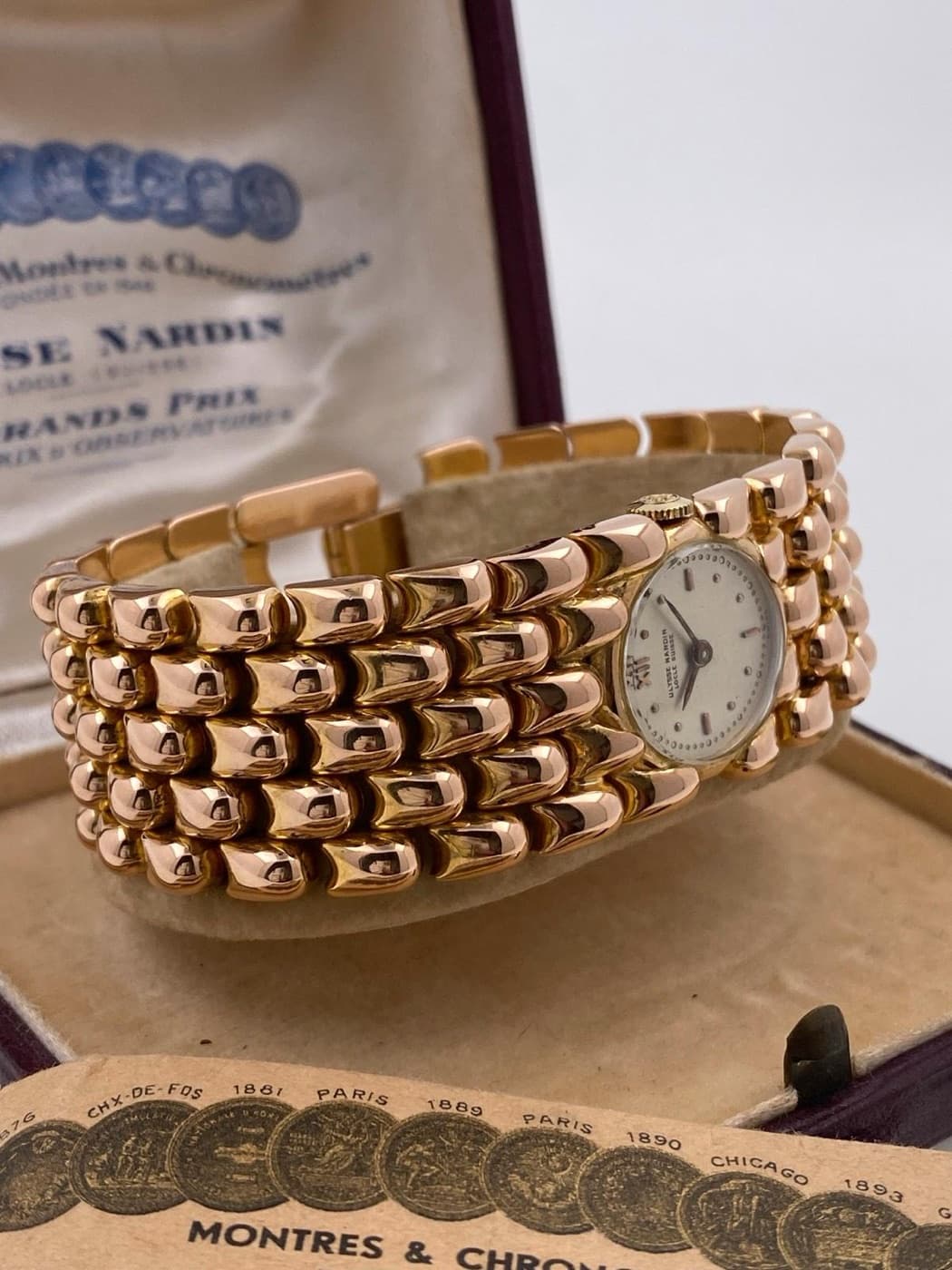 Ulysse Nardin Vintage Damenuhr mit Gliederband – Ansicht 7
